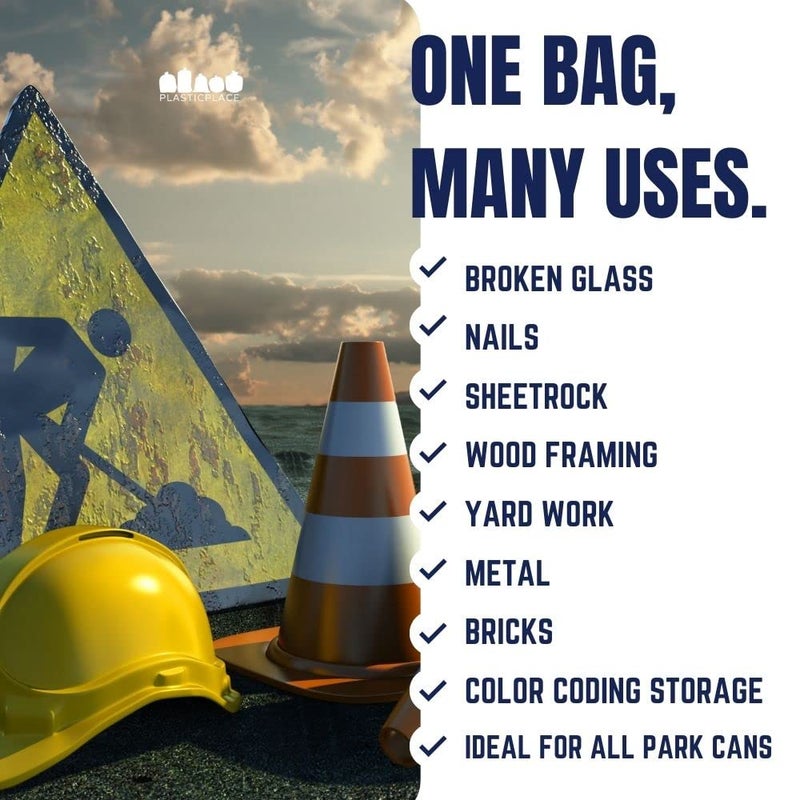 Plasticplace 55-60 gallon Trash Bags â”‚ 1.2 Mil â”‚ Orange Heavy Duty Garbage Can Liners â”‚ 38â€ x 58â€ (50 Count) - Image 4